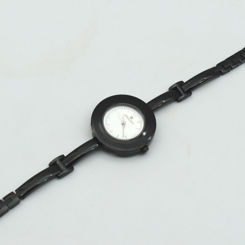 Designo Silver Black Dial Women Watch