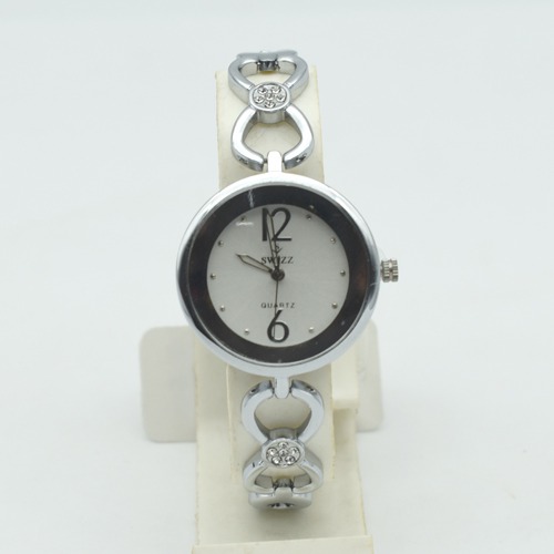 Siwzz Silver Dial Stainless Steel Strap Women Watch