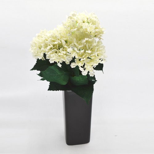 Artificial Petal Hydrangea Bunch|  Artificial Flowers Plants with Pot for Home Office Decor