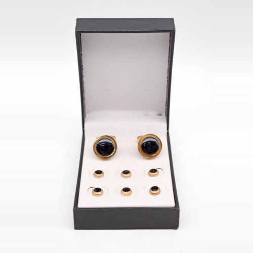 Cufflinks Set | Men's Fashion Luxurious Tuxedo Shirts Cufflinks Include Cuff Studs Set Unique Men's Charm