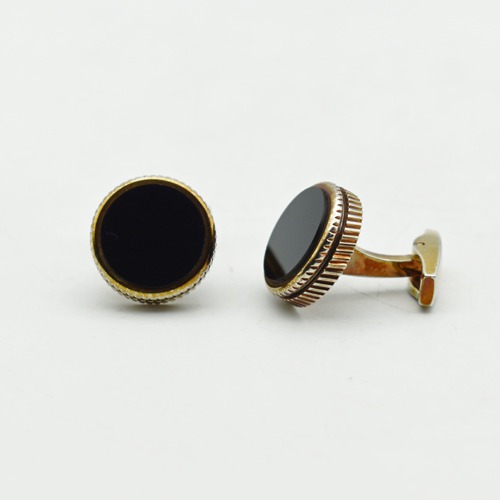 Black Stone Cufflinks for Men | Cufflinks |Cufflinks Set for Mens Boys| Man Boy Formal Shirts Gifts