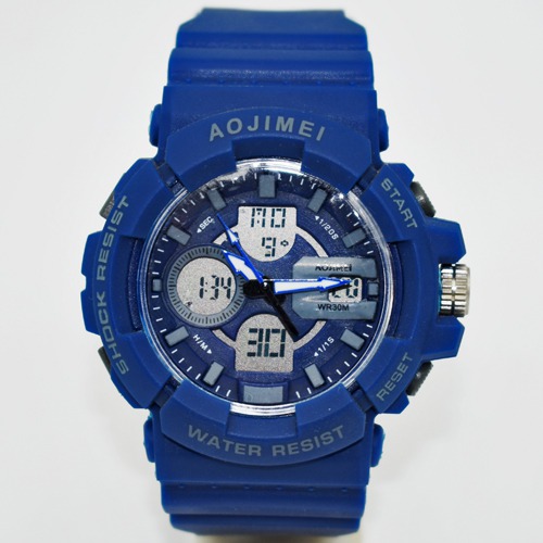 AOJIMEI  Blue Dial Men's  Sports Watch | Digital Watch