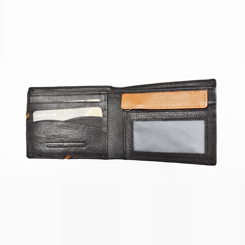 Men's Money Clip Leather Bi-Fold Slim Wallet With Card Holder & Money Clipper.