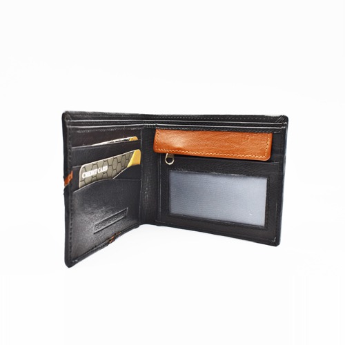 Men's Money Clip Leather Bi-Fold Slim Wallet With Card Holder & Money Clipper.