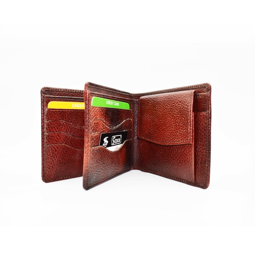 Leather Wallet for Men| Card Slots | Coin Pocket | Hidden Compartment | Currency Slots | ID Slot