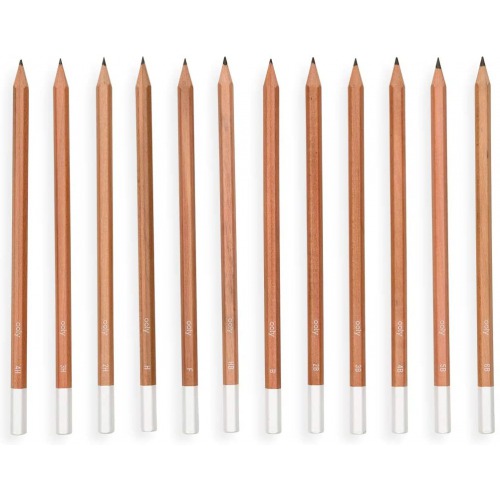 Ooly Graphite Pencils | Set of 12 | Drawing Art Sketch Graphite Pencils Box