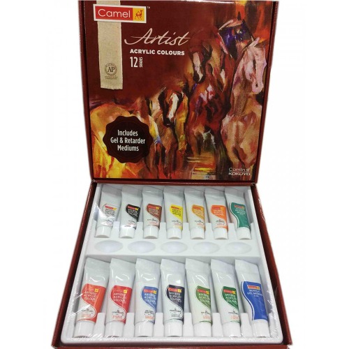 Camlin Kokuyo Artist 40 ml Acrylic Color Shade - 12 Shades