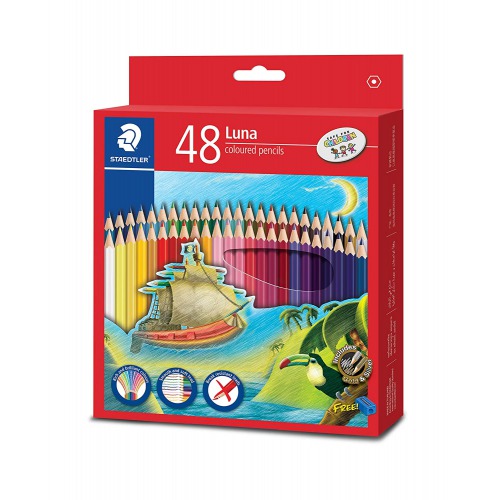 Staedtler Luna 24-Shade Coloured Pencil Set | 24 Brilliant Shades| Pencil Set