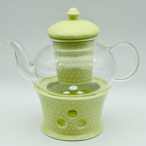 Ceramic Tea Tea Set with 3 Cups & Saucer, Tea Kettle Pot