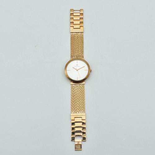 Rose Gold Dial Stainless Steel Strap Women Watch