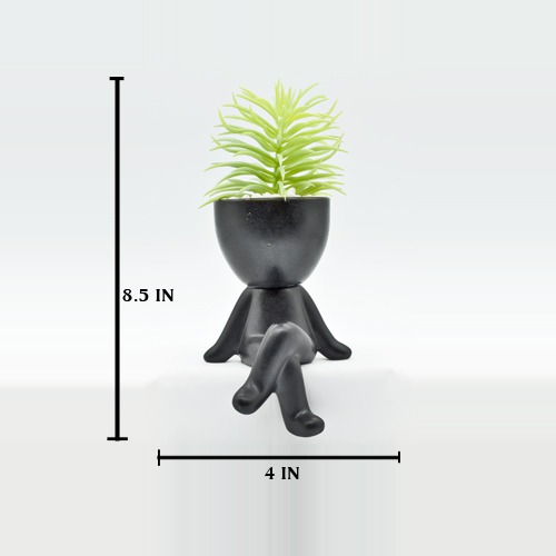 Plastic Artificial Plants With Pot, Indoor Artificial Plants With Pot For Desk Or Home Decoration, Artificial Green Plants for Decor, Home, Office, and Decoration