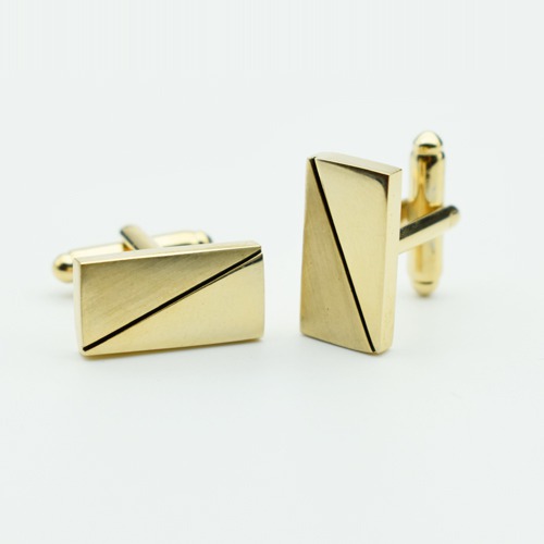 Gold Colored Cufflinks and Tie Pin Set for Men | Decorative Combo Tie Pin and Cufflinks Set for Men Boys Wedding Business Gift