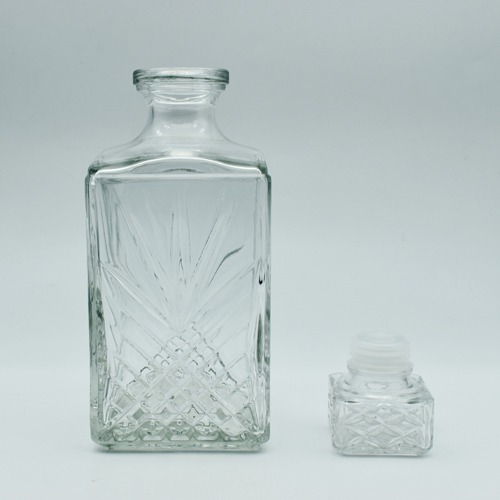 Clear Crystal Whisky 7 Pcs Set | Premium Glass Decanter Combo for Whisky, Alcohol, Liquor
