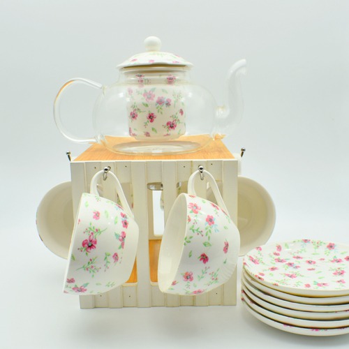 Cup Saucer | White Tea And Coffee Set With Cup Stand |Tea Coffee Set