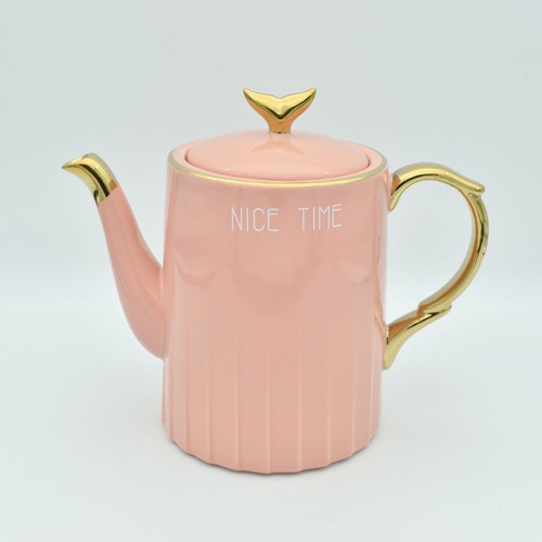 Ceramic Mug Set | Pink 6 Mug Set Tea Coffee Set | Mug Set With Tray