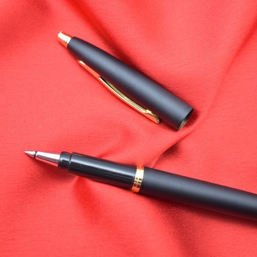 Pierre Cardin Kriss Japan Black Body  Gold Trim Ball Pen |  Best Ball Pens for Smooth Writing | Gifting Pens