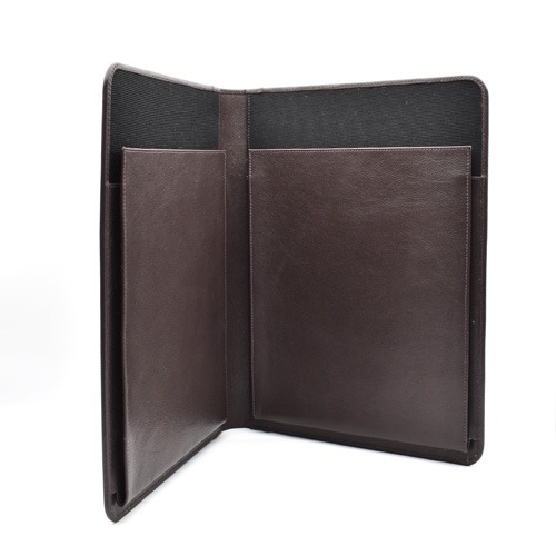 Dark Brown Synthetic Faux Leather Material Professional File Folder Bag Without Handle |  Professional Files and Folders, Certificate, Legal Size Documents Holder and for Men and Women