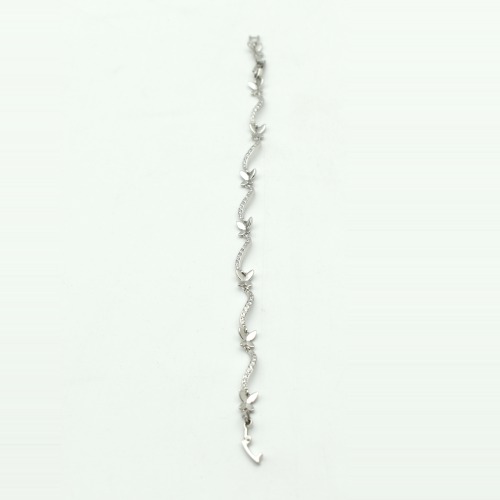 Diamond Toned Butterfly Bracelet For Women | Silver Bracelet For Women