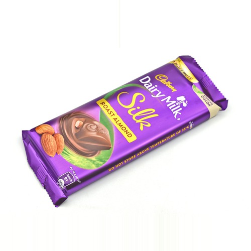 Cadbury Dairy Milk Silk Roast Almond Chocolate Bar, 143 g