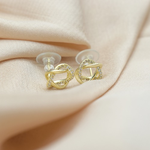 Gold-Beaded Contemporary | Gold Colour Earrings | Earrings