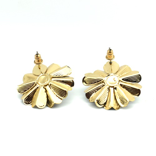 Black Floral Studs Earrings | Earrings | Flower Earrings