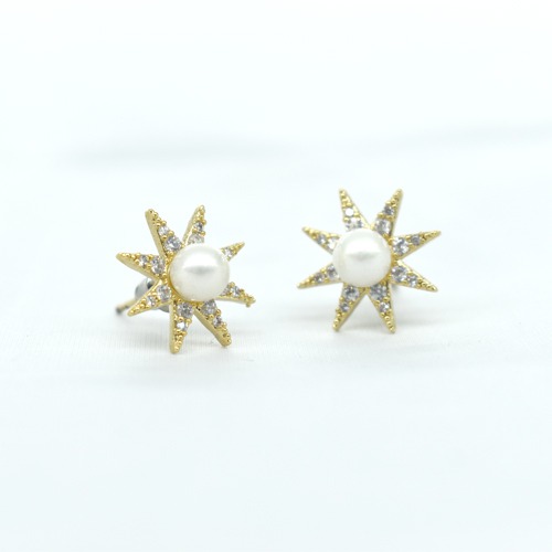 Gold-Toned Contemporary Studs Earrings | Earrings | Studs Earrings