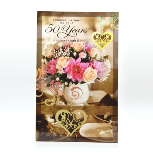 Congratulations On Your 50th Years Of Togetherness | Greeting Card