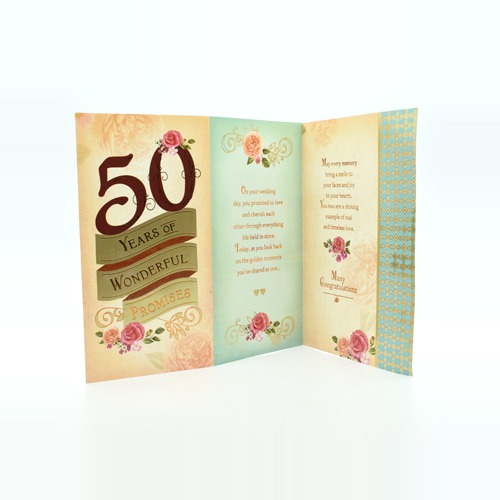 50 Year Of Wonderful Promises For the Love Card