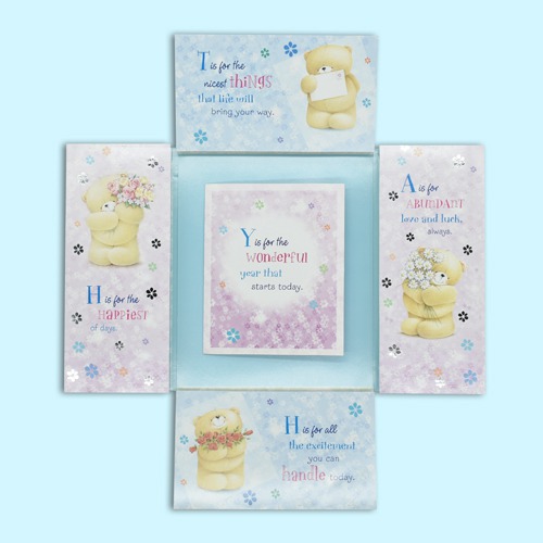Two Fold Birthday Card With Multiple Cards Inside