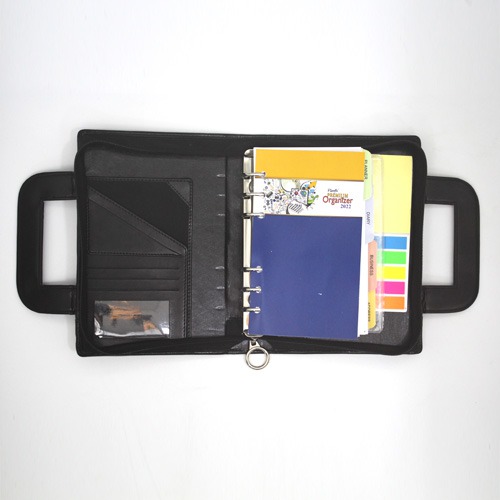 Organiser Dairy | Leather Material Professional File Folders for Certificates, Documents Holder, Card Holder, Cheque Book Holder