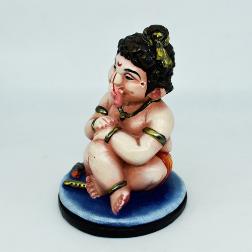 Blue Base Lord Bal Ganesha For Home & Office Decor