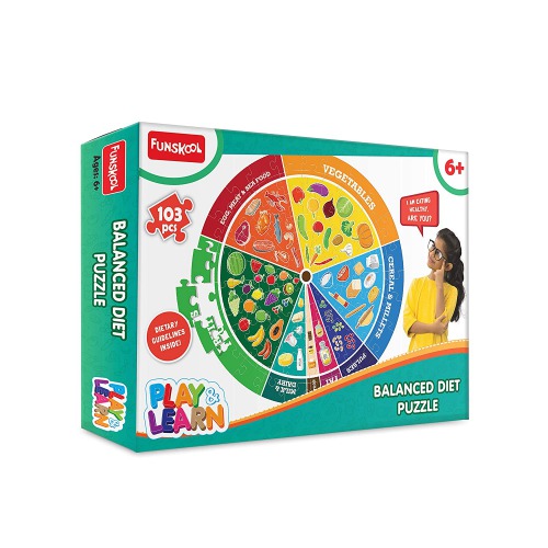 Funskool Play & Learn-Balanced Diet, Educational Puzzle, for  Kids