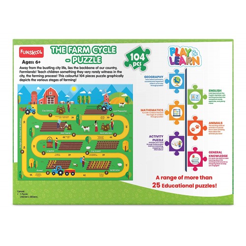 Funskool Play & Learn-Farming Cycle, Educational Puzzle, for  Kids