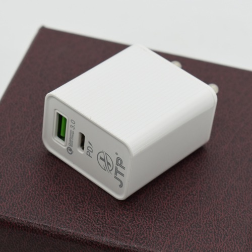 20  Watts/3.0 Amps 2-Port USB (Type-A) Wall Charging Adopter with Cable (Fast Charging Capability