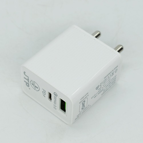 20  Watts/3.0 Amps 2-Port USB (Type-A) Wall Charging Adopter with Cable (Fast Charging Capability