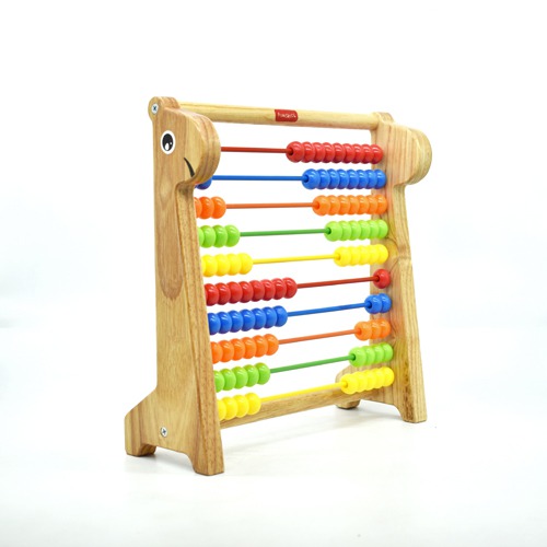 Giggles - Abacus, Multicolour Wooden Educational Toy, Early Math Skills, 3 Years