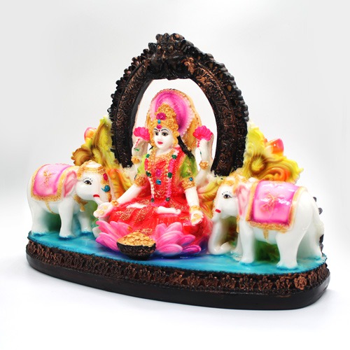 Laxmi Idol Murti for Pooja Room Multicolour