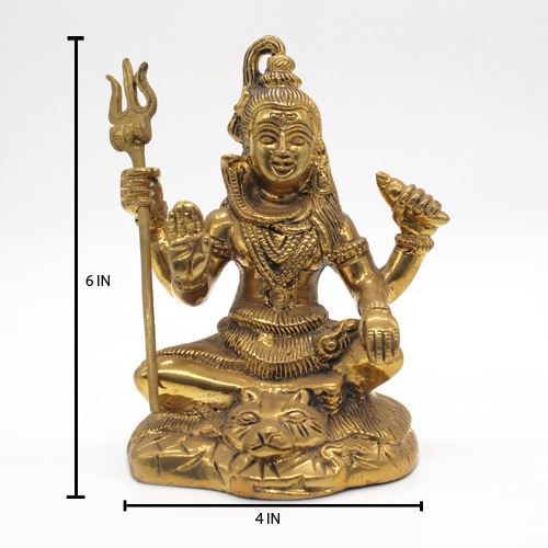 Brass Shiv ji/Shankar Bhagwan Murti/Statue for Home, Temple