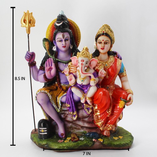 Shiva Family | Shiv Parivar Fiber Idol, Fiber Statue, Shiva Statue, Shiv Parivar