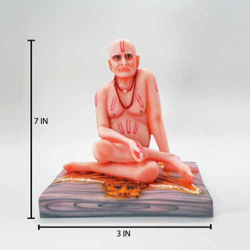 Lord Dattatreya Shri Akkalkot Swami Samarth Maharaj Idol Statue for Car Dashboard and Home Table Decor