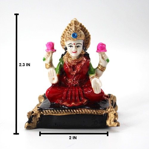 Laxmi Mata Murti Figurine, Standard, Multicolour