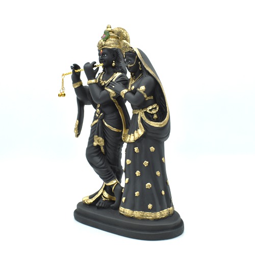 Black Radha Krishna Idol Statue Showpiece 11 inch