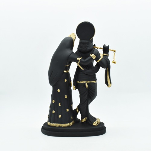 Black Radha Krishna Idol Statue Showpiece 11 inch