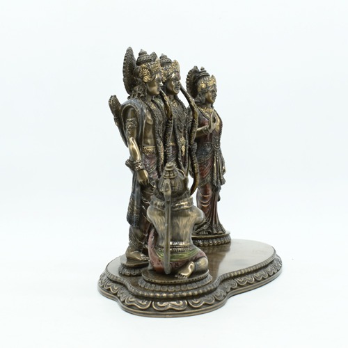 Lord Ram Darbar Idol Metal Showpiece Hindu Religious Idols Ram Sita Laxman Hanuman Murti Puja Diwali Decoration Items