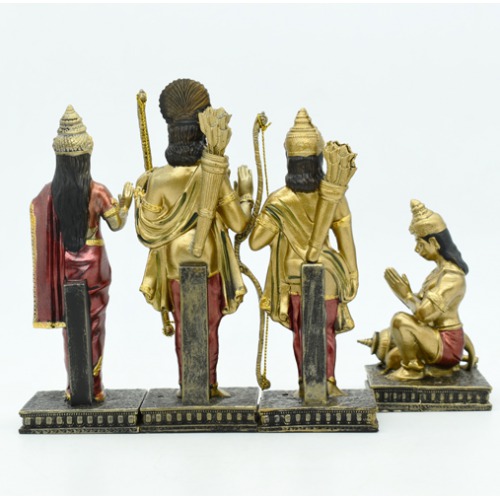 Fiber Ram Darbar Two Toned Colour Ram, Laxman, Hanuman, Sita  (Height - 6 inch, Width - 7 inch, Weight - 400 gm)