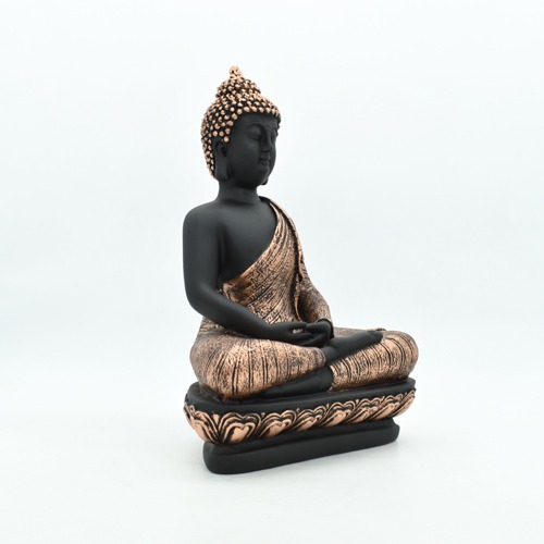 Fiber Finished Two Toned  Gautama Buddha Idol for Home Decor Gift For Family, Friends | Buddha Statue| Large Size 10 inch