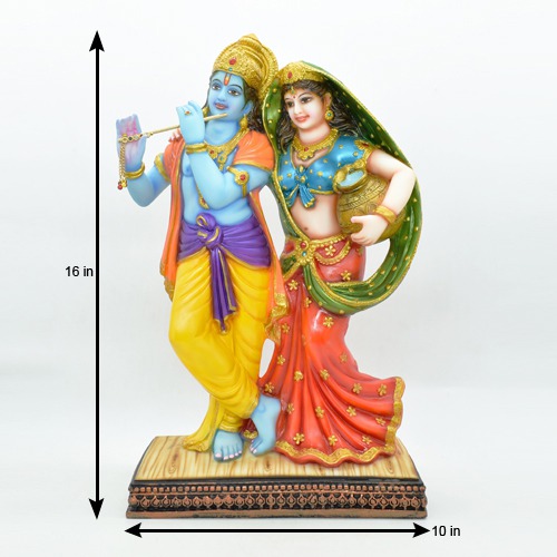 Fiber Radha Krishna Idol Statue Showpiece