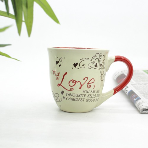 Classic Ceramic Love coffee mug for valentines day