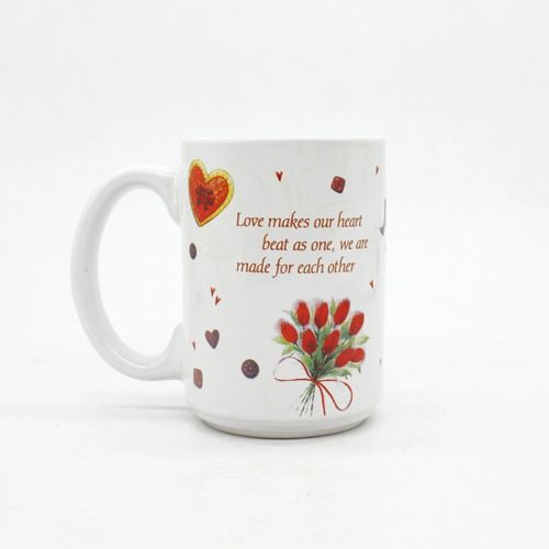 Classic Love Moment coffee mug with quote for husband on valentines day.