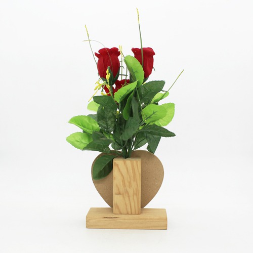 Awesome Crafts, Table Top Home Decor Wooden Artificial Roses & Love  Bouquet Showpiece for Decorate Your Home and Gift Your Loved One